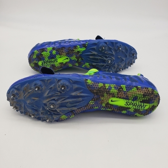 Nike Shoes Men\'s 10 Zoom Rival S  Blue Green Track Sprint Sneakers Cleats main image 4